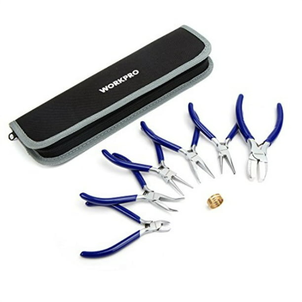 WORKPRO 7-Piece Jewelers Pliers Set Jewelry Tools Kit with Easy Carrying Pouc...